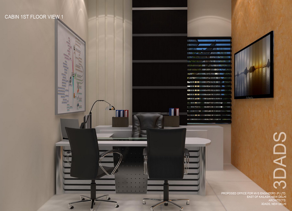Modern office Director cabin interior design