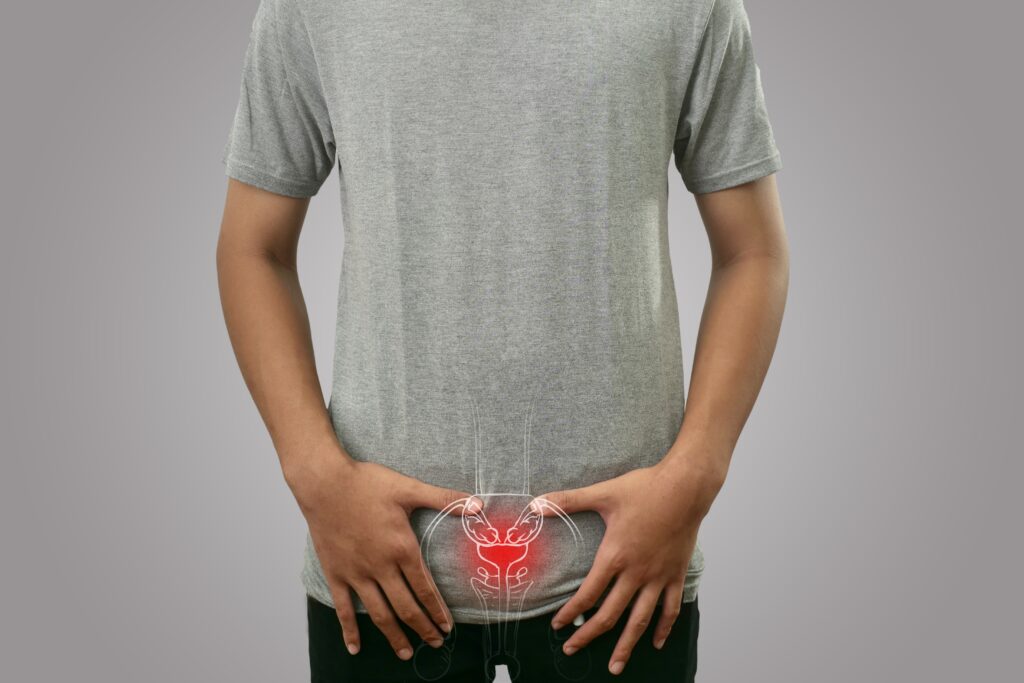 Non-cancerous prostate enlargement that can affect urination and quality of life in aging men.