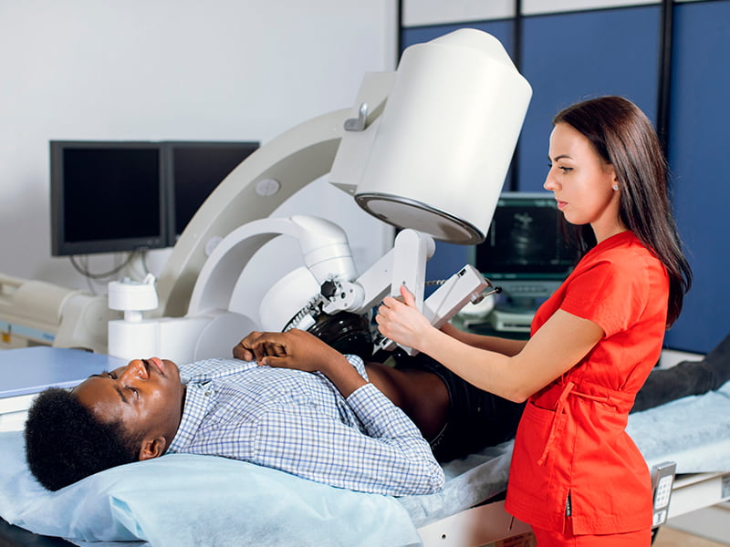 Extracorporeal shock wave lithotripsy