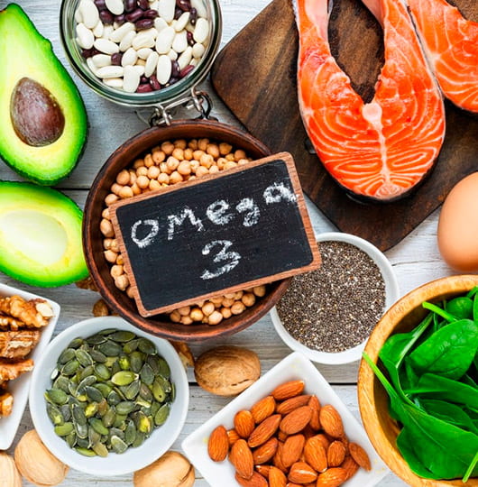 Table filled with a variety of healthy foods.