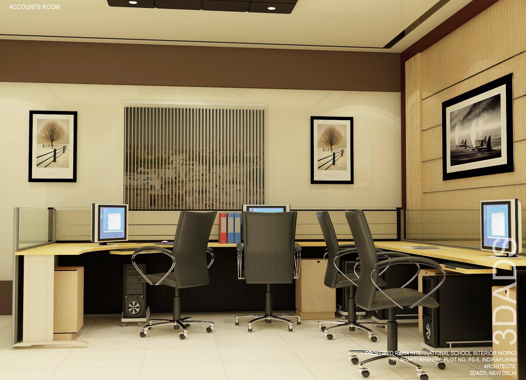 Modern office design workstations by 3DA